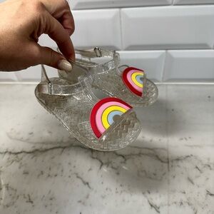 Old Navy Clear Rainbow Kids Sandals